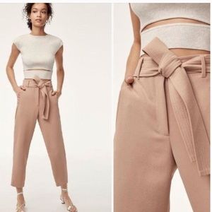 Aritzia Wilfred Tie Front Pant